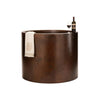 45‚Ä≥ Hammered Copper Japanese Style Soaking Bathtub - Hardware by Design