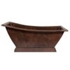 67″ Hammered Copper Canoa Single Slipper Bathtub - Hardware by Design