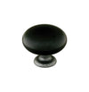 Emtek 86075SWS<strong> Madison Knob with Wrought Steel Stem from the Porcelain collection</strong> - Hardware by Design