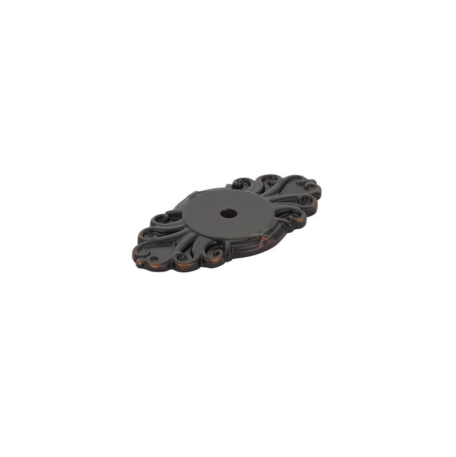 Emtek 86293US10B<strong> Ribbon & Reed Back Plate for Knob from the Ribbon & Reed collection</strong> - Hardware by Design