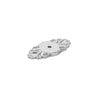Emtek 86293US26<strong> Ribbon & Reed Back Plate for Knob from the Ribbon & Reed collection</strong> - Hardware by Design