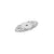 Emtek 86293US26<strong> Ribbon & Reed Back Plate for Knob from the Ribbon & Reed collection</strong> - Hardware by Design