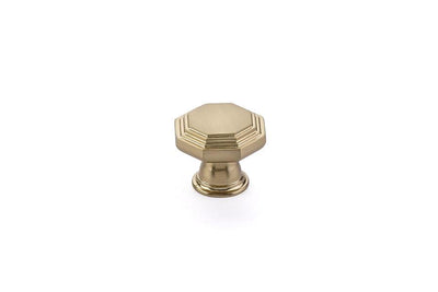 Emtek Midvale 1-1/4" Knob in Satin Brass