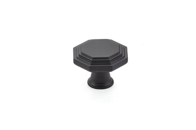 Emtek Midvale 1-3/4" Knob in Flat Black
