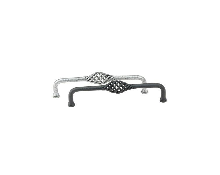 Emtek 76019FBS<strong> 3-1/2"Center to Center Wrought Steel Lafayette Pull from the Wrought Steel collection</strong> - Hardware by Design