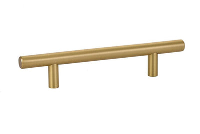 Emtek Bar 4" C-C Pull in Satin Brass