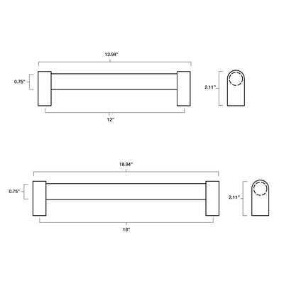 Clarity 12” Appliance Pull