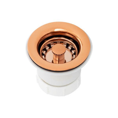 2‚Ä≥ Bar Basket Strainer Drain ‚Äì Polished Copper - Hardware by Design