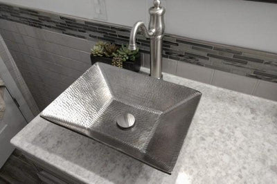 1.5″ Non-Overflow Pop-up Bathroom Sink Drain – Brushed Nickel - Hardware by Design
