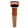 1.5″ Non-Overflow Pop-up Bathroom Sink Drain – Polished Copper - Hardware by Design