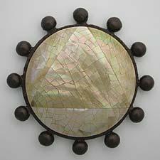 Linkasink D208 Beaded Round with Crackle Shell sink drain