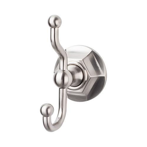 Top Knobs ED2BSNB<strong> Edwardian Bath Double Hook - Brushed Satin Nickel - Hex Backplate</strong>