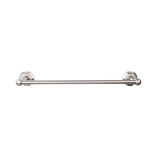 Top Knobs ED8BSNB<strong> Edwardian Bath 24" Single Towel Bar - Brushed Satin Nickel - Hex Backplate</strong>