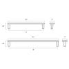 Horizon 18” Appliance Pull