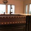 33‚Ä≥ Hammered Copper Apron Front Single Basin Kitchen Sink w/ Barrel Strap Design - Hardware by Design