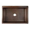 33" Single Basin Copper Farmhouse Sink with Drain Assembly, Silicone Caulk, and Wax Cleaner - Hardware by Design