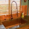 33‚Ä≥ Antique Hammered Copper Single Basin Kitchen Sink - Hardware by Design