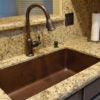33‚Ä≥ Hammered Copper Single Basin Kitchen Sink - Hardware by Design