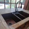 42‚Ä≥ Hammered Copper Triple Basin Kitchen Sink - Hardware by Design