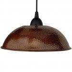 Hammered Copper 10.5″ Dome Pendant Light - Hardware by Design