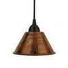 Hammered Copper 7‚Ä≥ Cone Pendant Light - Hardware by Design