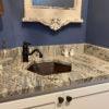 15.5″ Hexagon Under Counter Hammered Copper Bathroom Sink - Hardware by Design