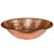 17‚Ä≥ Oval Self Rimming Hammered Copper Bathroom Sink in Polished Copper - Hardware by Design