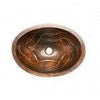 19‚Ä≥ Oval Braid Under Counter Hammered Copper Bathroom Sink - Hardware by Design