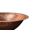 19‚Ä≥ Oval Under Counter Hammered Copper Bathroom Sink in Polished Copper - Hardware by Design