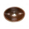 19″ Oval Self Rimming Hammered Copper Sink - Hardware by Design