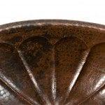 19″ Oval Sunburst Self Rimming Hammered Copper Sink - Hardware by Design