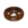 19″ Oval Star Self Rimming Hammered Copper Sink - Hardware by Design