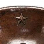 19‚Ä≥ Oval Star Self Rimming Hammered Copper Sink - Hardware by Design