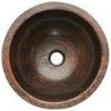 14‚Ä≥ Round Under Counter Hammered Copper Sink - Hardware by Design