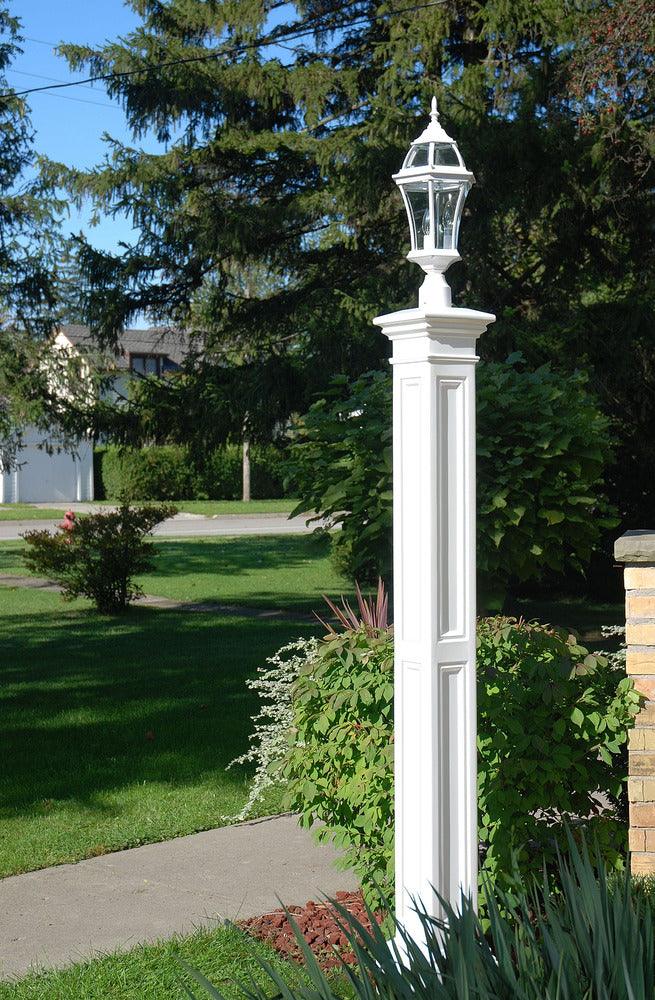 Liberty Lamp Post -White w/Mount - Hardware by Design