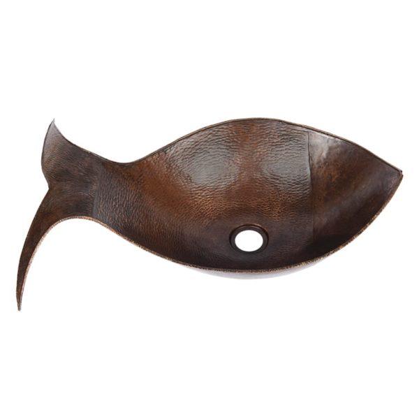 Fish Vessel Hammered Copper Sink - Hardware by Design