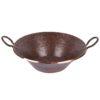 Round Hand Forged Old World Miners Pan Copper Vessel Sink - Hardware by Design