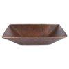 Modern Rectangle Hand Forged Old World Copper Vessel Sink - Hardware by Design