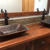 Modern Rectangle Hand Forged Old World Copper Vessel Sink - Hardware by Design