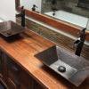 Modern Rectangle Hand Forged Old World Copper Vessel Sink - Hardware by Design