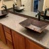 Modern Rectangle Hand Forged Old World Copper Vessel Sink - Hardware by Design