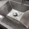 Modern Rectangle Hand Forged Old World Copper Vessel Sink in Nickel - Hardware by Design