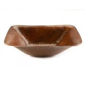17‚Ä≥ Rectangle Hand Forged Old World Copper Vessel Sink