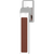 Turnstyle Designs R2542-CN-BC Ski Recess Leather with Chestnut Grip and Bright Chrome Finish - Hardware by Design