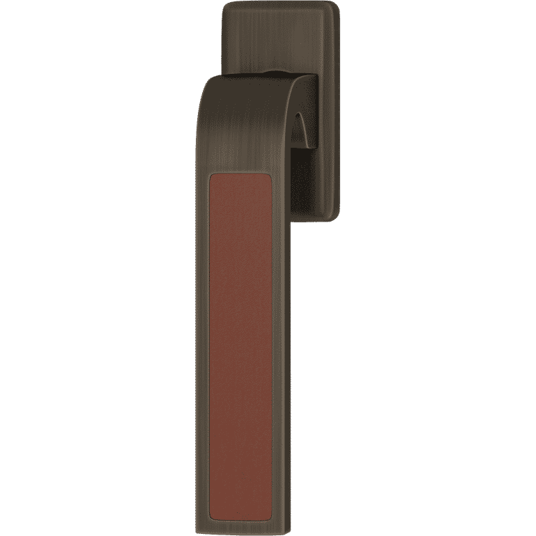 Turnstyle Designs R2542-CN-VP Ski Recess Leather with Chestnut Grip and Vintage Patina Finish - Hardware by Design