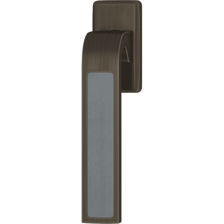 Turnstyle Designs R2542-GC-VP Ski Recess Leather with Slate Grey Grip and Vintage Patina Finish - Hardware by Design
