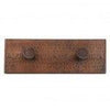 Hammered Copper Double Robe Hook - Hardware by Design