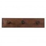 Hammered Copper Triple Robe Hook - Hardware by Design