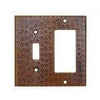 Copper Combination Switchplate, 1 Hole Single Toggle Switch and Ground Fault/Rocker GFI Cover - Hardware by Design