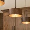 Hammered Copper 8‚Ä≥ Round Cylinder Pendant Light Shade - Hardware by Design